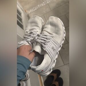 On Running Women's Athletic Shoes in White